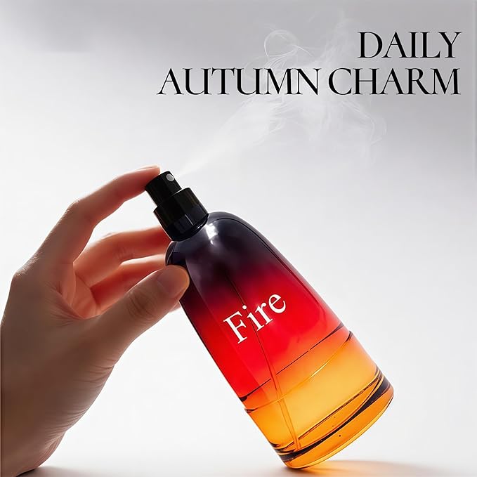 A CENTER Men Cologne Fire 3.4 Fl Oz Eau de Parfum Natural Spray Long Lasting Cedarwood, Mimosa Fragrance for Men Daily Used