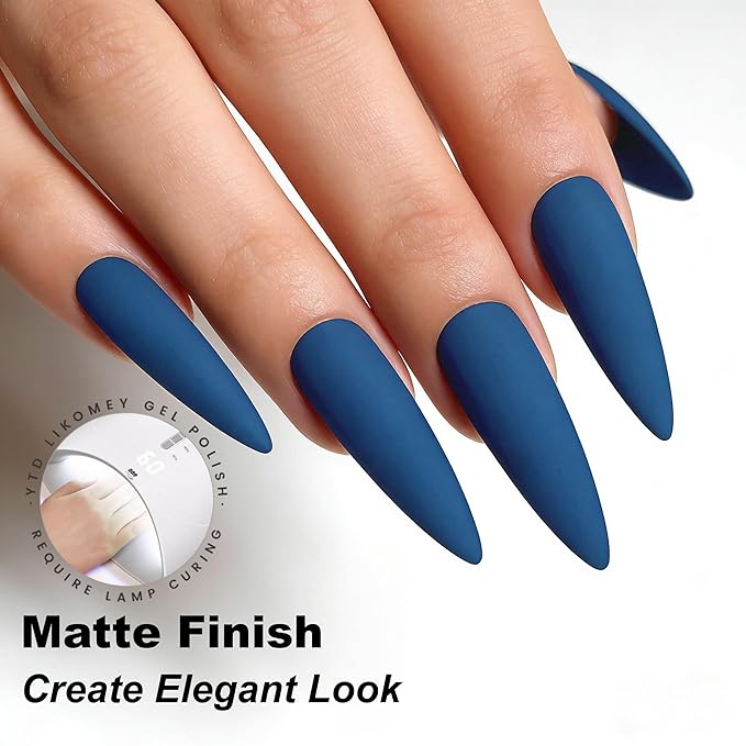 YTD Likomey Haze Blue Gel Nail Polish,15ml Salon Home DIY Manicure and Pedicure Fall Winter UV Color Varnish,CS460