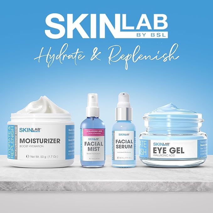 SKIN LAB Hydrate & Replenish Eye Cream – Hydrating Eye Gel Cream with Hyaluronic Acid & Marine Extracts, Moisturizes & Revitalizes Under Eyes, 0.5 oz