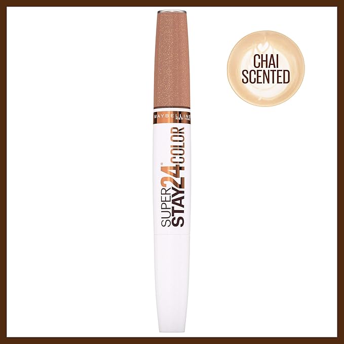 Maybelline SuperStay 24, 2-Step Liquid Lipstick, Coffee Edition, Chai Once More