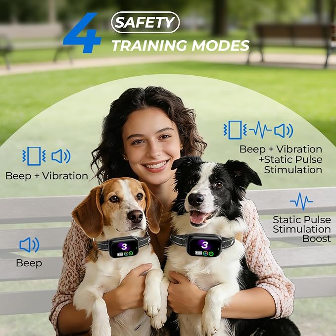 RPZ Automatic Dog Bark Collar for Small Medium Large Dogs 8-150 Lbs, Black