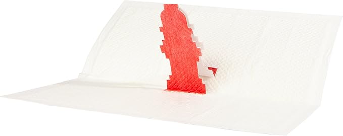 Rocky & Maggie's Pop-Up Fire Hydrant Male Dog Pee Target, 50 Pads/Box | Patented pop-up target, protects walls, for male dogs lifting legs
