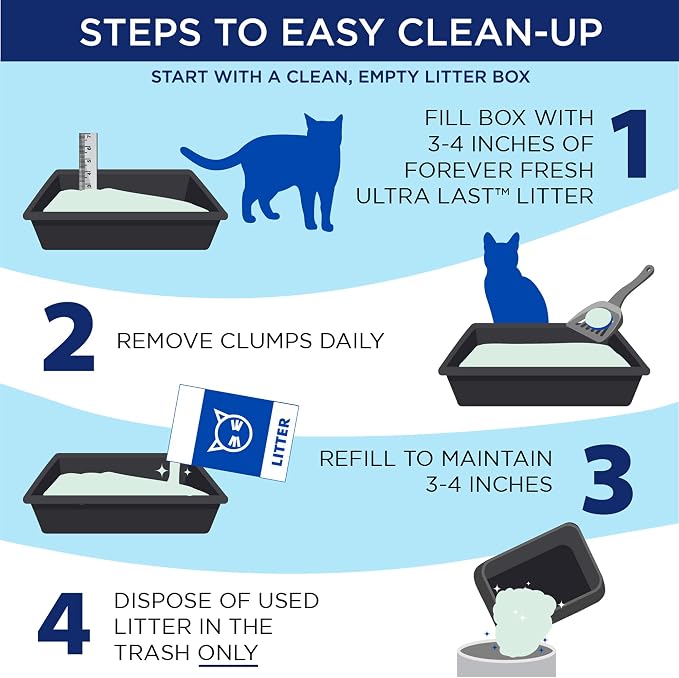 ARM & Hammer Ultra Last Clumping Cat Litter, Unscented, MultiCat, 18 Lbs | Clumping Formula, 99% Dust Free, Pet Friendly, Baking Soda Odor Control