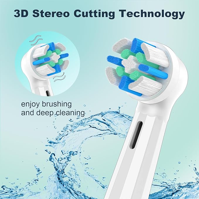 iO Replacement Heads Compatible with Oral B iO 3 4 5 6 7 8 9 10 Series Electric Toothbrush,IO Toothbrush Heads Compatible with Oral B iO,Medium-Hard bristles Care for Your Teeth