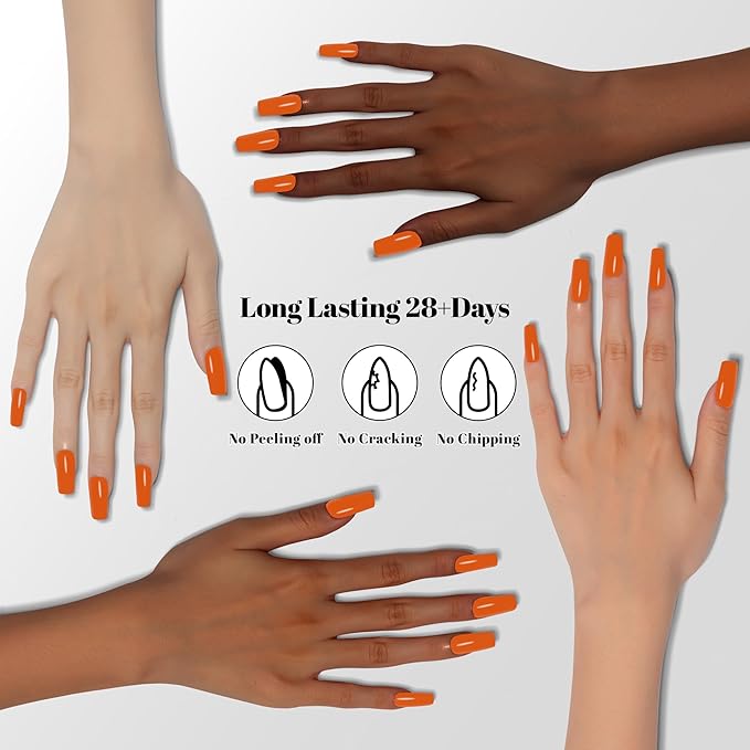 YTD Likomey Pumpkin Orange Gel Nail Polish,15ml Salon Home DIY Manicure and Pedicure Fall Winter UV Color Varnish,CS467