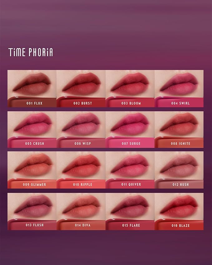 ALTERA BLURRING LIP TINT - Shine Lip Gloss to Soft Blurry Lip Matte Finish, Long-Lasting Lip Stain, Smooth and Blur lip lines, Watery-Velvet Feel, Hydrating & Non-Sticky (013 FLUSH)