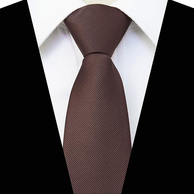 JEMYGINS 3.15“Solid Color Pre-tied Adjustable Necktie for Business and Wedding