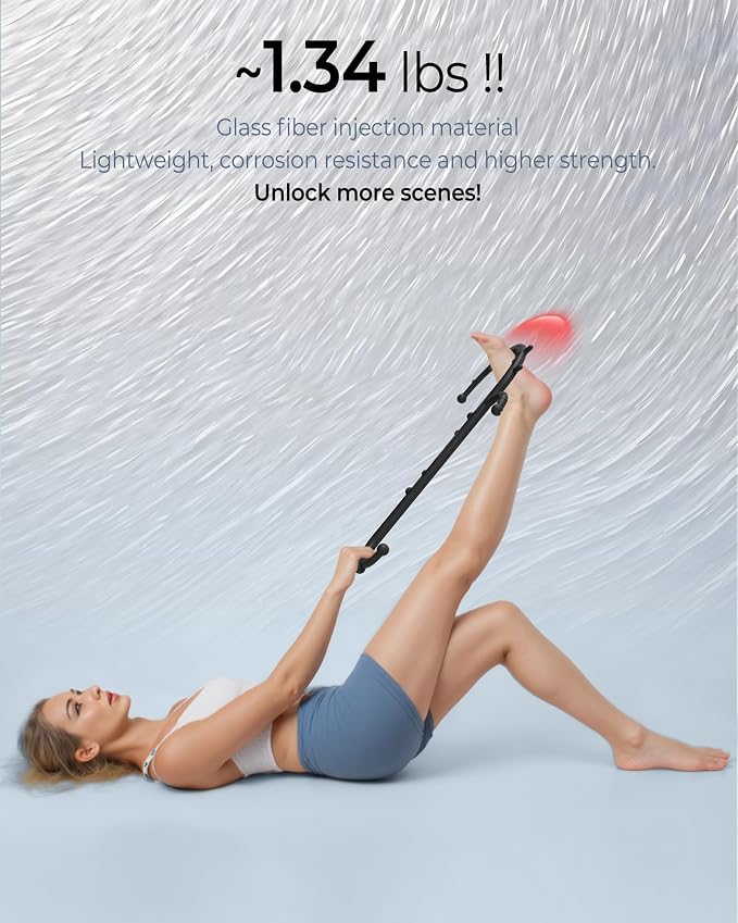 Back and Neck Massager for Pain Relief Deep Tissue, Upgraded Full Body Trigger Point Cane Massage Tools, Therapy Massage Stick Pressure Point Hook, Muscle Knot Remover Tool (Black)