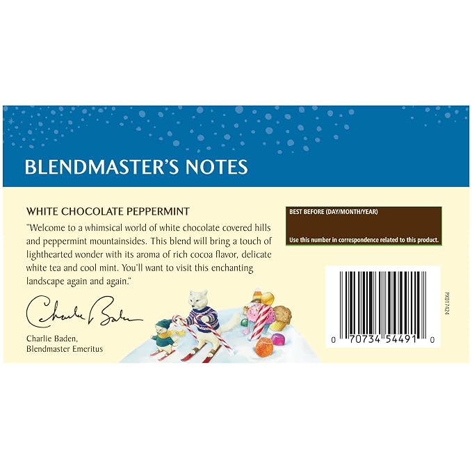 Celestial Seasonings White Chocolate Peppermint White Tea Bags, 20 Tea Bags