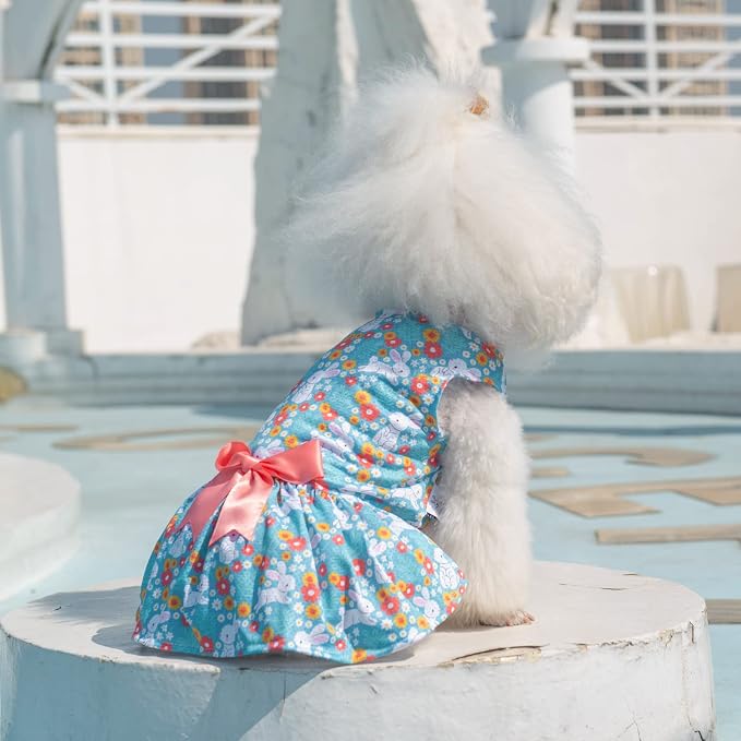 CuteBone Dog Mesh Dress Puppy Sundress Pet Outfit Summer Fashion for Small Dogs Girl Cat Clothes