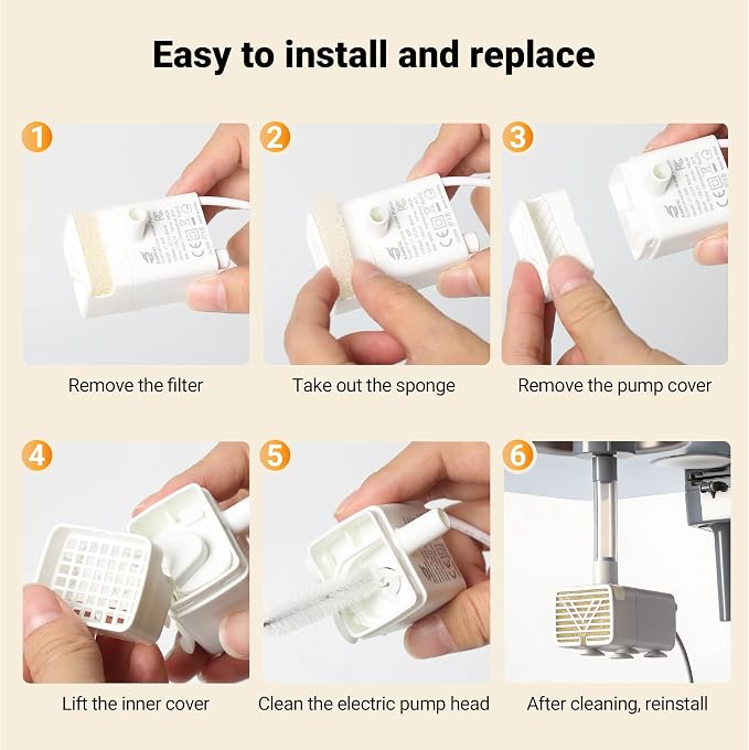 Dog Water Fountain Filter 12-Set, 12L/15L/18L Stainless Steel Dog Water Bowl Dispenser Filters, Pet Water Fountain Filters Set, 12 Filters and 12 Sponges