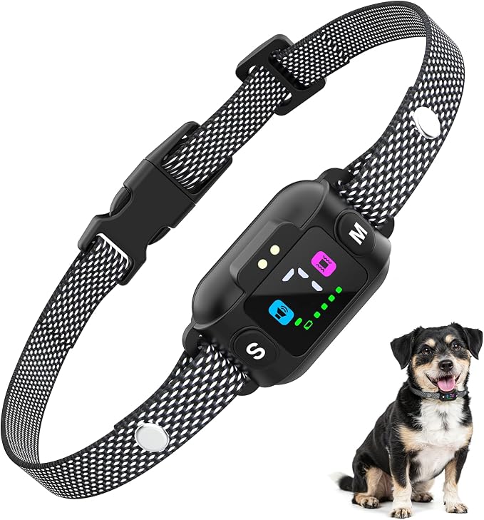 Smart No Shock Bark Collar, Beep Vibration Modes Collar