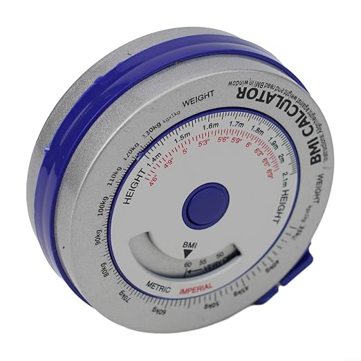 BMI Body Mass Index Tape Measure, Retractable Design with Lock Button, Plastic Material for Diet Fitness Tracking, 150cm/200cm Options(3PCS blue)