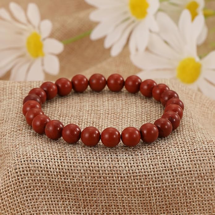 Crystal Vibe 8mm Beaded Bracelets For Women Men - Healing Crystal Bracelet - Adjustable Size