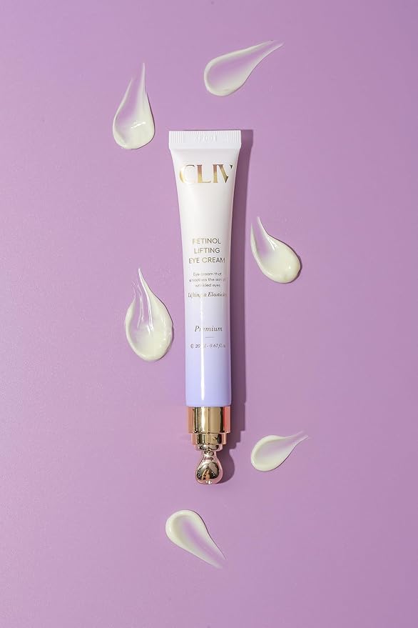 CLIV Retinol Lifting Eye Cream, Nourishing Eye Cream for Eye Massaging, Quick Remedy For Eye Bag Puffiness, Collagen Solution, Special applicator for the eye area (0.67 Fl Oz (Pack of 1))