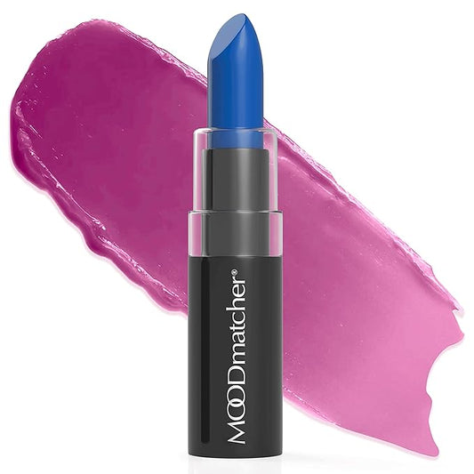 MOODmatcher LIVAURA Original Color Changing Lipstick – 12 Hours Long-Lasting, Moisturizing, Smudge-Proof, Glamorous Personalized Color, Premium Quality – Made in USA (Dark Blue)