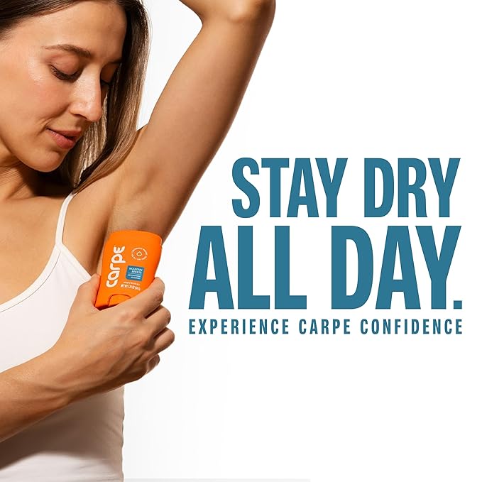 Carpe Underarm Antiperspirant Deodorant for Men and Women - 72 Hour Sweat & Odor Control - Clinical Strength Deodorant for Men - Long Lasting Deodorant Antiperspirant for Sweat - Mountain Breeze