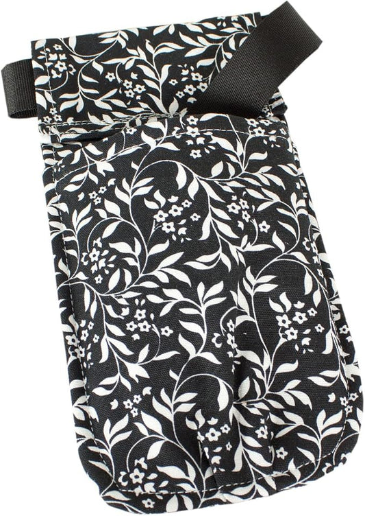 Appease Massage Lotion Bottle Holster - Fun and Stylish Washable Holsters - 100% Cotton Duck Cloth - Removable Belt, Use Ours or Your Own. Our Belt Fits 26-44 Inch Waists - Midnight Floral