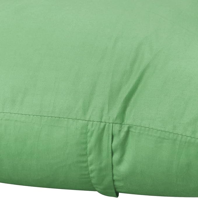 Thmyo 4-Pack 100% Cotton Comfortable Solid Decorative Throw Pillow Case, Square Cushion Cover Pillowcase Sublimation Blank Pillow Covers DIY Throw Pillowcase for Couch(18x18 inch/ 45x45cm,Sage Green)