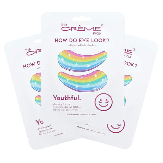 The Crème Shop - How Do Eye Look? Hydrogel Under Eye Patches (Youthful) 3 Pack