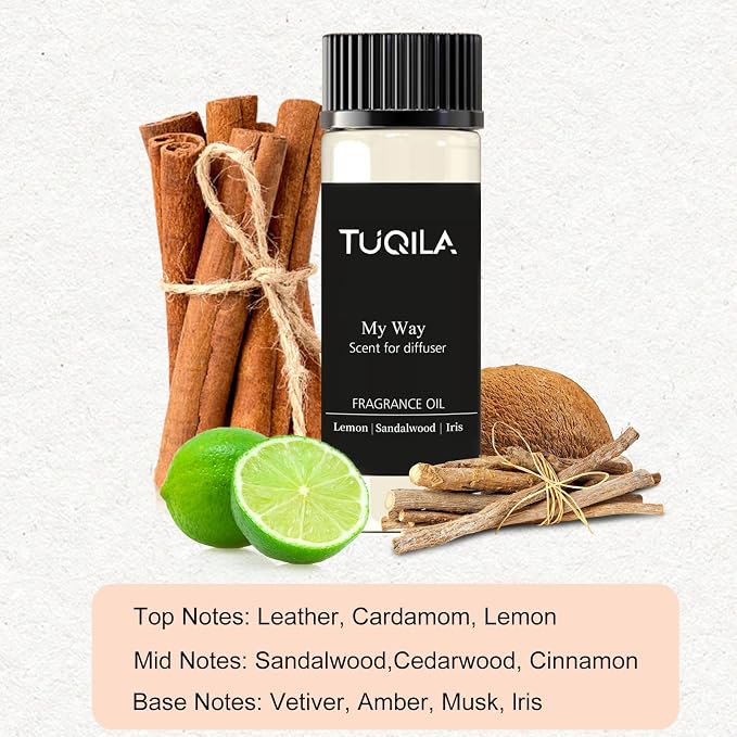 Hotel Luxury Essential Oil Set 3x20mL– Scent Aromatherapy Oils for Diffusers – My Way, Cinnamon pple, Clove Cedar Scents – Waterless Idea for Home, Car, Hotel & Office – Long Lasting Fragrance