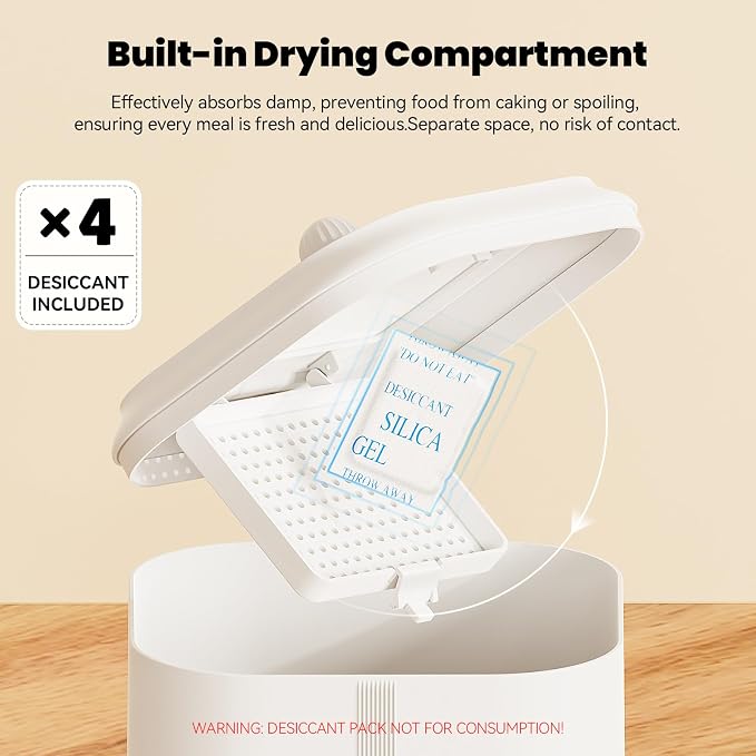Automatic Cat Food Dispenser with Stainless Steel Bowl | Dog Water Bowl Dispenser Adjustable Water Dispensing, Auto Pet Waterer for Cats and Dogs