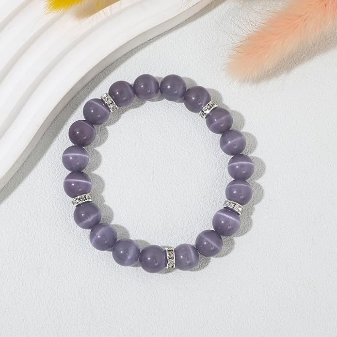 Healing Bracelet For Women Anxiety Crystal Bracelet Chakra Beaded Bracelets Rose Quartz Crystals And Healing Stones Yoga Bead Bracelet Calming Stretch Bracelet Stress Relief Gifts For Women