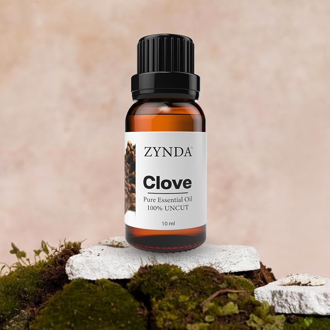 Clove Oil Pure & Natural Clove Essential Oil – Organic Extract from Clove Buds, 3rd Party Lab tested 100% Uncut Concentrated Blend for Skin Care, Hair Care, Aromatherapy & Relaxation 10ml Bottle