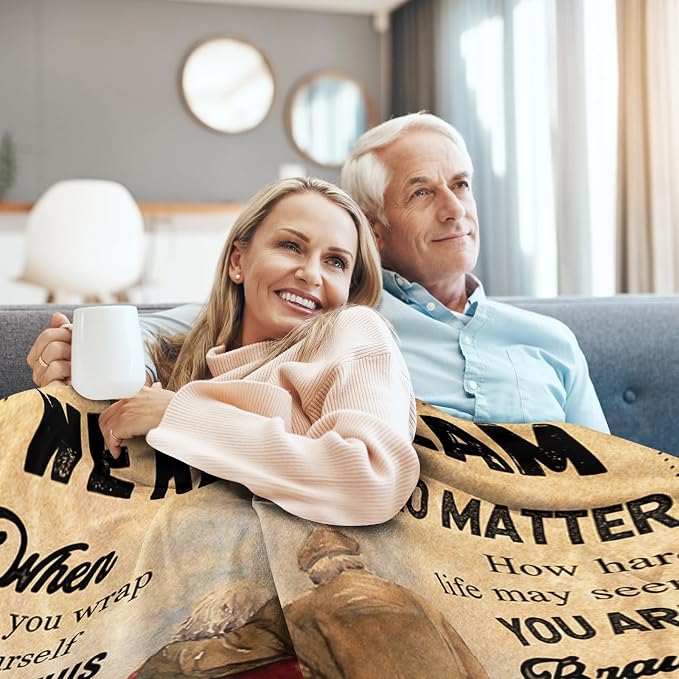 Wedding Anniversary Romantic Gifts for Wife Husband Her Him Blanket 50"x60" | Gifts for Women Men on Birthday Wedding Anniversary Mother's Day Christmas Valentine's Day