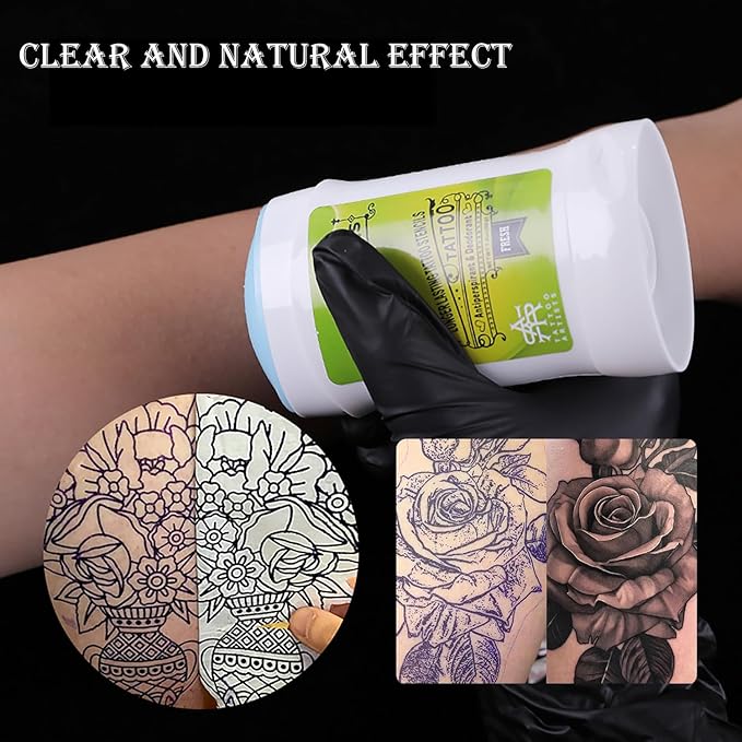 2PCS Tattoo Transfer Cream Gel, Safe and Long-Lasting Tattoo Balm Transfer Soap Stencil Tattoo Supplies Accessories for Body Art Makeup Artist