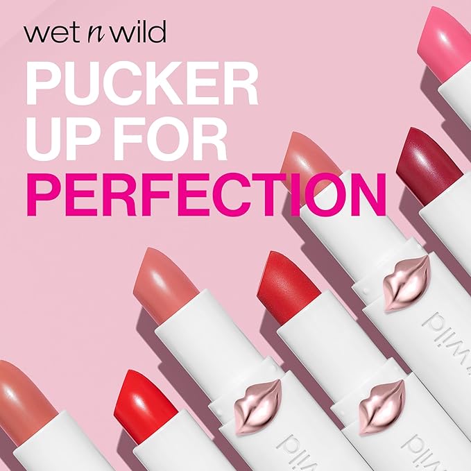 wet n wild Mega Last High-Shine Lipstick | Pink Mad for Mauve | Pack of 2
