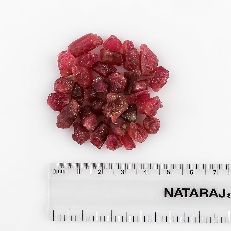 50 carats Raw Rubellite/Pink Tourmaline Rough Gemstone, Natural Crystals, Healing Stones, Wholesale Bulk Lot, Jewelry Making Supply, Stone, DIY Stones