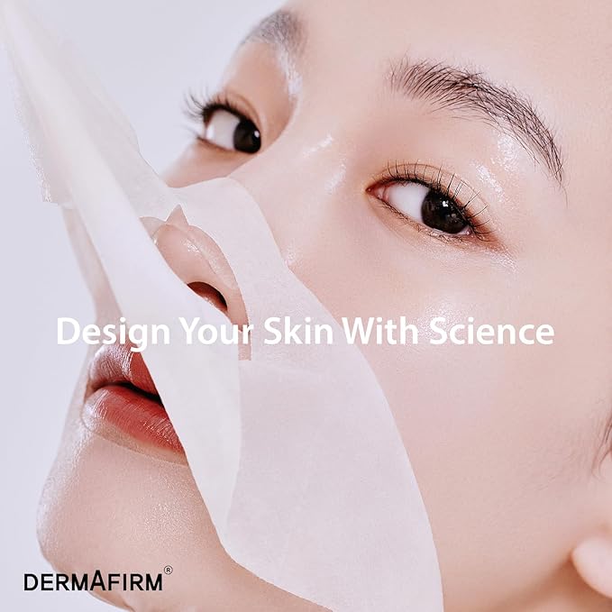 Dermafirm Soothing Repair Face Mask Sheets R4 | Hydrating Essence Leave-On Korean Facial Mask with Eucalyptus, Peptide and Collagen | Gentle on All Skin Types No Animal Trials No Paraben (5 EA, 1 oz)