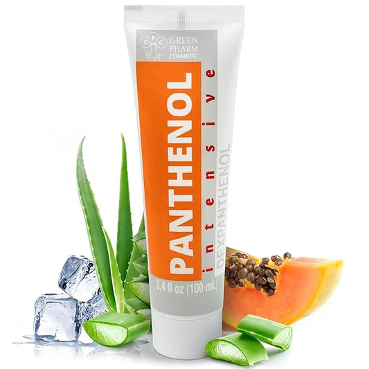 9% Panthenol Intensive Cream – Soothing Redness, Acne, Sunburn & Skin Recovery with Aloe Vera & Hyaluronic Acid – Post-Laser, Facelift, Tattoo, Burn & Hair Transplant Care, 3.4 oz