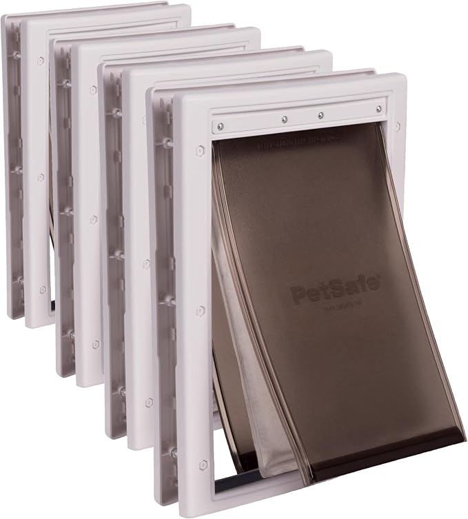 PetSafe Extreme Weather Plastic Pet Door, Medium (Pack of 4)