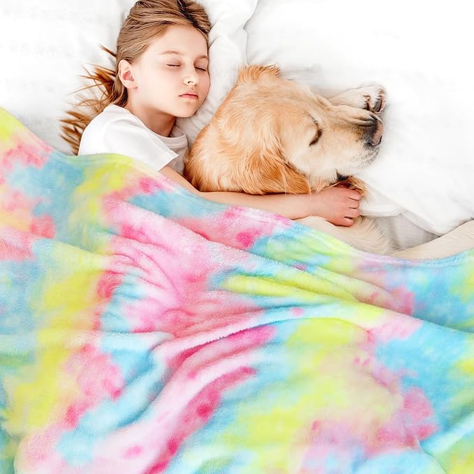 MUGD Blankets Fuzzy Soft Fleece Throw Blanket Cozy Soft Warm Throw Blanket for Bed