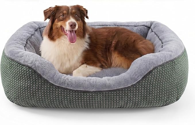 Large Dog Beds Large Sized Dog, Washable Orthopedic Warming Soft Sleeping Durable with Anti-Slip Bottom