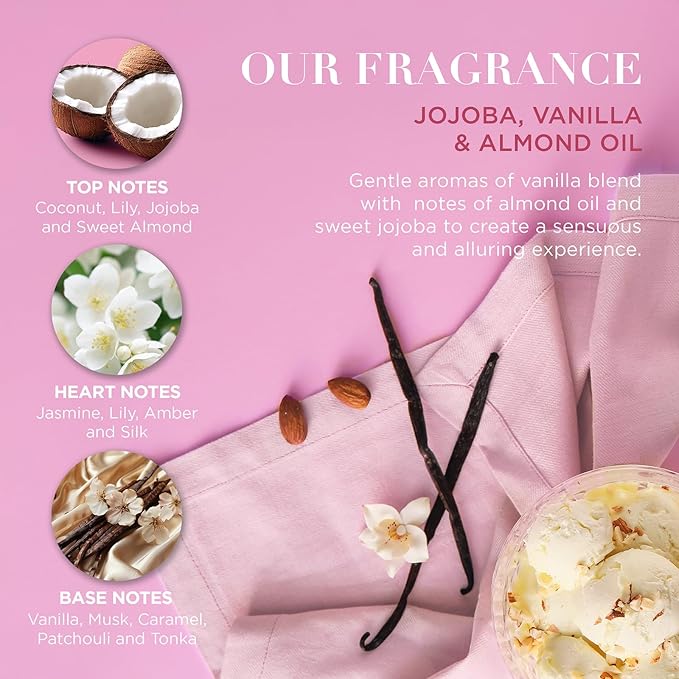 Baylis & Harding Jojoba, Vanilla & Almond Oil Luxury Pamper Gift Set - Vegan Friendly