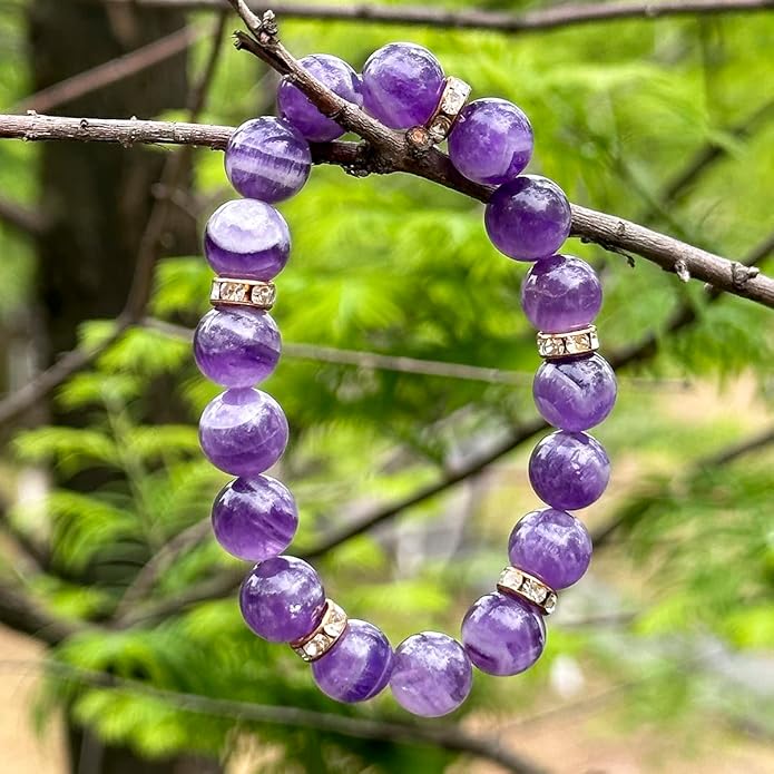 Healing Bracelet For Women Anxiety Crystal Bracelet Chakra Beaded Bracelets Rose Quartz Crystals And Healing Stones Yoga Bead Bracelet Calming Stretch Bracelet Stress Relief Gifts For Women