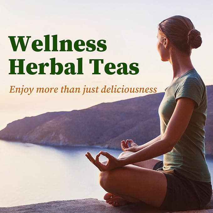 FullChea - Spearmint Tea Bags, 40 Teabags, 1.5g/bag - Premium Spearmint Leaves - Non-GMO - Caffeine-free - High in Antioxidant & Support Digestion