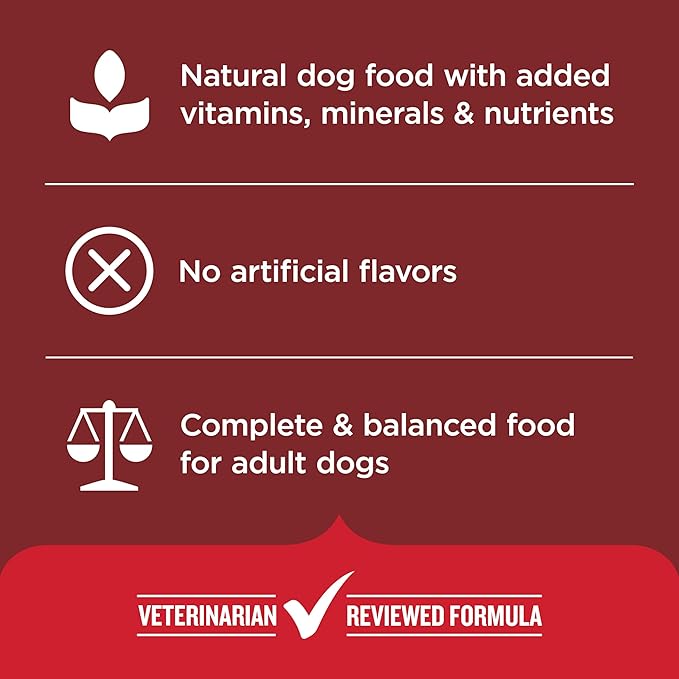 Nutrish Dry Dog Food, Beef, Pea & Brown Rice, 5 lb. Bag (Rachael Ray) | Complete & Balanced Nutrition for Adult Dogs, No Artificial Flavors, Veterinarian Reviewed Formula