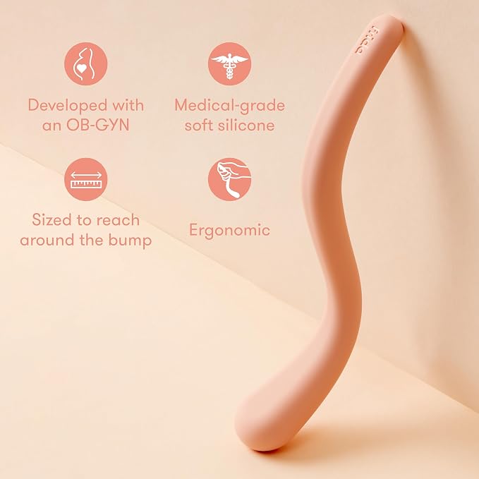 Frida Mom Prepare-to-Push Perineal Massage Wand, Labor and Delivery Essentials, Massager for Birth Prep