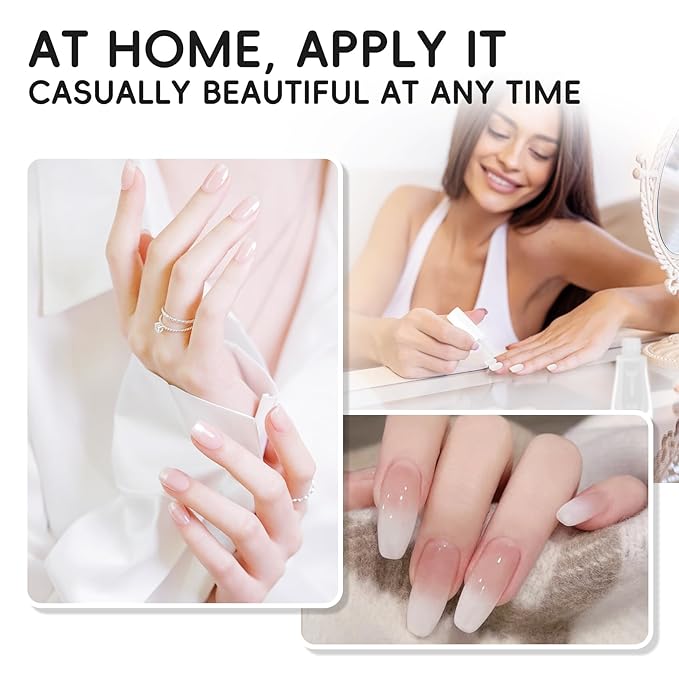 Milky White Nail Polish, Quick Dry White Nail Polish, Non-Gel, Streak Free, Long- Last Fingernail Polish for Nail Manicure Salon DIY Nail Art, 0.35 Fl Oz