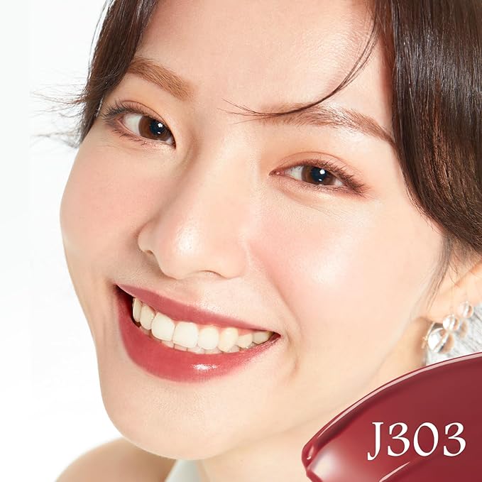 CARSLAN Essence Lipstick, Moisturizing, Plumping, Shiny Lip Color, Non Sticky Lipstick with Vitamin E, Sooth, Soften Lip, J303