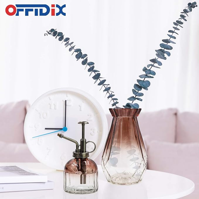 Glass Vase Gradient Multicolor with Geometric Faceted Design Art Decorative Flower Vase for Wedding, Dinning, Bookshelf, Home Decoration or Gift | Faceted Colorful Decoration for Home, Office or Wedding