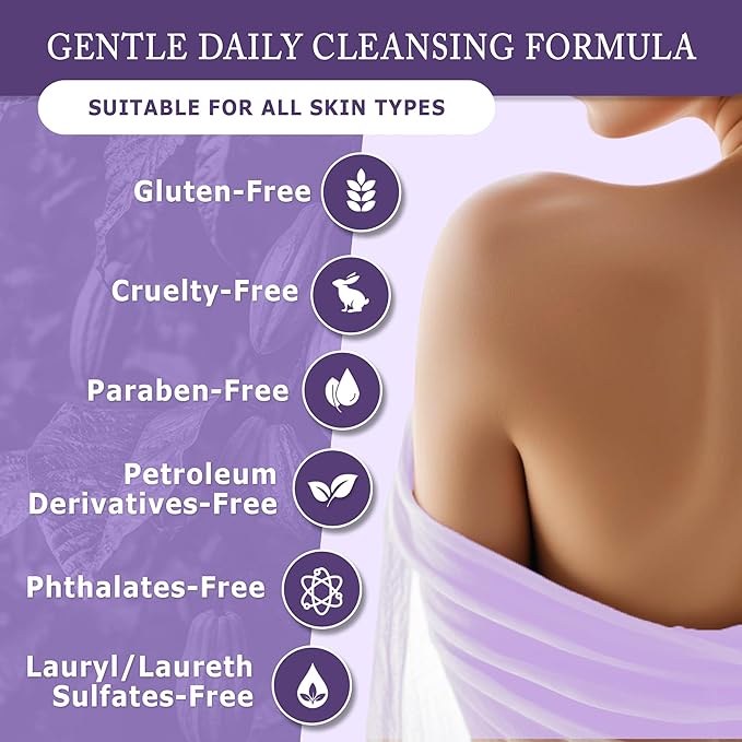 Dr. Woods Raw Liquid Black Soap -Made with Organic Shea Butter, Body Wash for Men and Women, Gentle Exfoliant, Natural Cleanser for Face, Hands, and Body - 32 Fl Oz