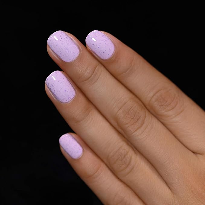 ILNP Heather - Pale Lilac Speckled Nail Polish, Chip Resistant, 7-Free, Non-Toxic, Vegan, Cruelty Free, 12ml