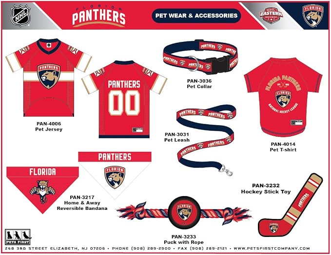 Pets First NHL Collar for Dogs & Cats. Adjustable, Cute, & Stylish! The Ultimate Hockey Fan Collar!