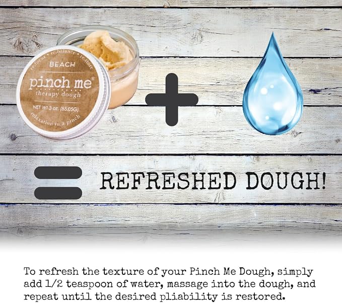 Pinch Me Therapy Dough - Holistic Aromatherapy Stress Relieving Putty - 10 Ounce (Beach)