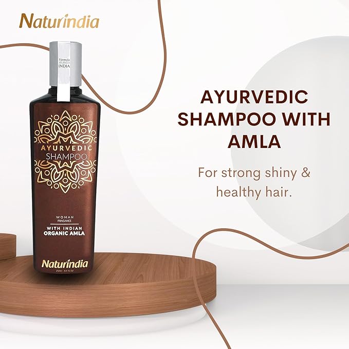 Ayurvedic Amla Hair Growth Shampoo – Organic Indian Formula Sulfate & Paraben Free For Hair loss and Thinning - Natural Vitamin C and B-Complex for Women
